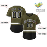 Custom Color Block Personalized V-Neck Short Sleeve Training Pullover Baseball Jersey