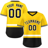 Custom Color Block Personalized Letter Number Your Own Style Pullover Shirt Baseball Jersey