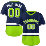 Custom Color Block Personalized Letter Number V-Neck Short Sleeve Pullover Shirt Baseball Jersey For Men/Boy
