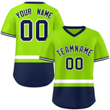 Custom Color Block Personalized Letter Number V-Neck Short Sleeve Pullover Shirt Baseball Jersey For Men/Boy