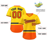 Custom V-Neck Color Block Personalized V-Neck Pullover Baseball Jersey For Men/Women/Youth
