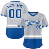 Custom V-Neck Color Block Personalized V-Neck Short Sleeve Training Pullover Baseball Jersey