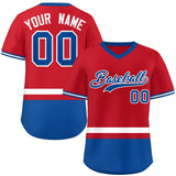 Custom Color Block Personalized Team Name Number V-Neck Pullover Baseball Jersey For Men/Women/Youth