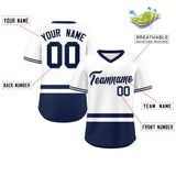 Custom Color Block Personalized Any Name Number V-Neck Short Sleeve Pullover Baseball Jersey