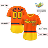 Custom Color Block Personalized Any Name Number V-Neck Pullover Baseball Jersey For Men/Women/Youth