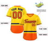 Custom Color Block Personalized Any Name Number V-Neck Pullover Baseball Jersey For Men/Women/Youth