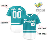 Custom Color Block Personalized Any Name Number V-Neck Pullover Baseball Jersey For Men/Women/Youth