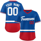 Custom Color Block Personalized Any Name Number V-Neck Pullover Baseball Jersey For Men/Women/Youth