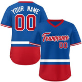 Custom Color Block Personalized Any Name Number V-Neck Pullover Baseball Jersey For Men/Women/Youth