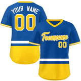 Custom Color Block Personalized Any Name Number V-Neck Pullover Baseball Jersey For Men/Women/Youth