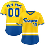 Custom Color Block Personalized Any Name Number V-Neck Pullover Baseball Jersey For Men/Women/Youth