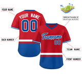 Custom Color Block Personalized Any Name Number V-Neck Pullover Baseball Jersey For Men/Women/Youth