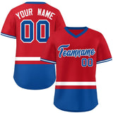 Custom Color Block Personalized Any Name Number V-Neck Pullover Baseball Jersey For Men/Women/Youth