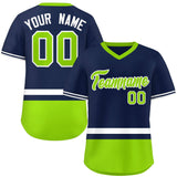Custom Color Block Personalized Any Name Number V-Neck Short Sleeve Pullover Baseball Jersey For Men/Boy