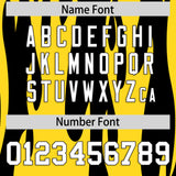 Custom Black Gold Flame Pattern Authentic Pullover Baseball Jersey