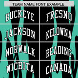 Custom Black Bright Green Flame Pattern Authentic Pullover Baseball Jersey