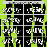 Custom Black Neon Green Flame Pattern Authentic Pullover Baseball Jersey