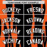 Custom Black Orange Flame Pattern Authentic Pullover Baseball Jersey