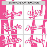 Custom White Pink Flame Pattern Authentic Pullover Baseball Jersey
