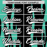 Custom Black Bright Green Flame Pattern Authentic Pullover Baseball Jersey