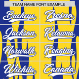 Custom Gold Royal Flame Pattern Authentic Pullover Baseball Jersey