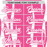Custom Pink White Flame Pattern Authentic Pullover Baseball Jersey