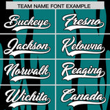 Custom Aqua Black Flame Pattern Authentic Pullover Baseball Jersey