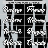 Custom Black Silver Flame Pattern Authentic Pullover Baseball Jersey