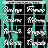 Custom Black Bright Green Flame Pattern Authentic Pullover Baseball Jersey