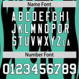 Custom Black Bright Green Flame Pattern Authentic Pullover Baseball Jersey