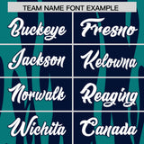 Custom Navy Aqua Flame Pattern Authentic Pullover Baseball Jersey