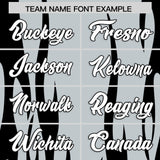 Custom Silver Black Flame Pattern Authentic Pullover Baseball Jersey