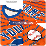 Custom Pink White Flame Pattern Authentic Pullover Baseball Jersey