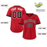 Custom Stripe Fashion Pullover Baseball Jersey Printed or Stitched Name Number