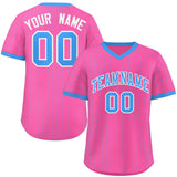 Custom Stripe Fashion Pullover Baseball Jersey Printed or Stitched Logo for Men