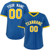 Custom Fashion Stripe Pullover Baseball Jersey Personalized Name/Number