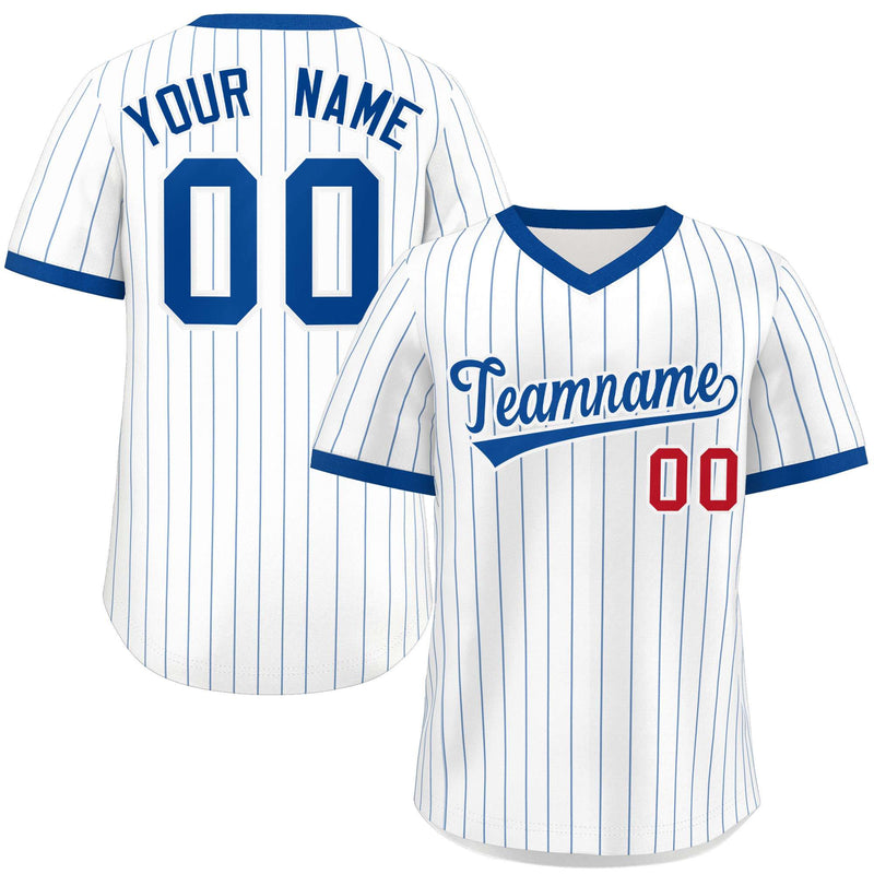 Custom Fashion Pullover Stripe Baseball Jersey Personalized Name Number