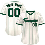 Custom Fashion Pullover Baseball Jersey Stripe Personalized Logo