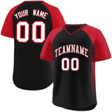 Custom Raglan Sleeves Baseball Jersey Side Spot V-Neck Pullover Personalized Name/Number Baseball Jersey