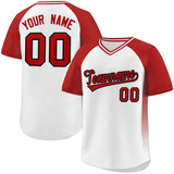 Custom Raglan Sleeves Baseball Jersey Side Spot Pullover Add Name/Number Team Sportswear