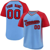 Custom Raglan Sleeves Baseball Jersey Side Spot Pullover Add Name/Number Team Sportswear