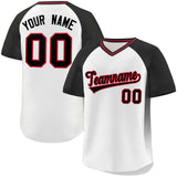 Custom Raglan Sleeves Baseball Jersey Side Spot Pullover Add Name/Number Team Sportswear