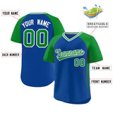Custom Raglan Sleeves Baseball Jersey Side Spot Pullover Add Name/Number Team Sportswear