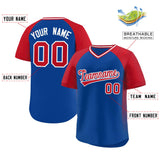 Custom Raglan Sleeves Baseball Jersey Side Spot Pullover Add Name/Number Team Sportswear