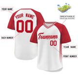 Custom Raglan Sleeves Baseball Jersey Side Spot Pullover Design Letters/Number Hip Pop Shirt