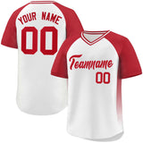 Custom Raglan Sleeves Baseball Jersey Side Spot Pullover Design Letters/Number Hip Pop Shirt