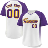 Custom Raglan Sleeves Baseball Jersey Side Spot Pullover Design Letters/Number Hip Pop Shirt