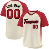 Custom Raglan Sleeves Baseball Jersey Side Spot Pullover Design Letters/Number Hip Pop Shirt