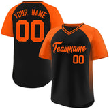 Custom Raglan Sleeves Baseball Jersey Side Spot Pullover Design Letters/Number Hip Pop Shirt