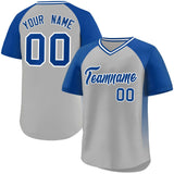 Custom Raglan Sleeves Baseball Jersey Side Spot Pullover Personalized Stitched Text Logo Sport Shirt